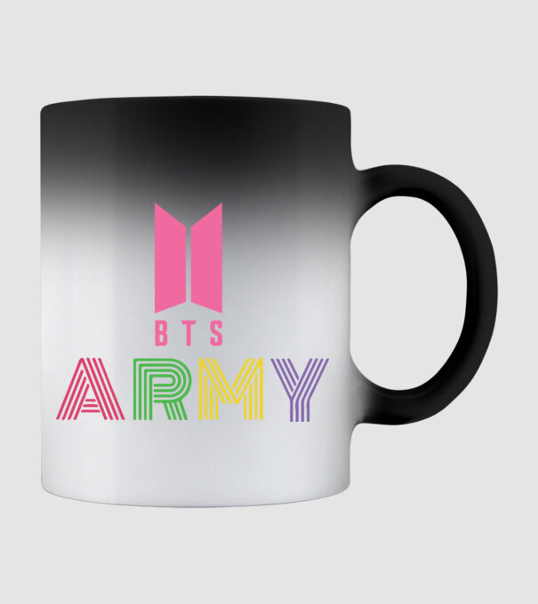 BTS ARMY model negru pe tricou