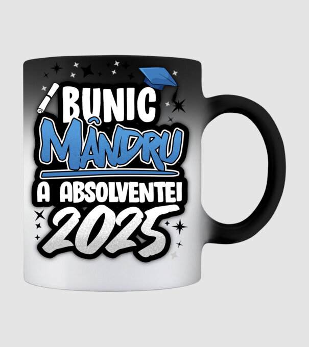 Bunic MÂNDRU a absolventei model negru pe tricou