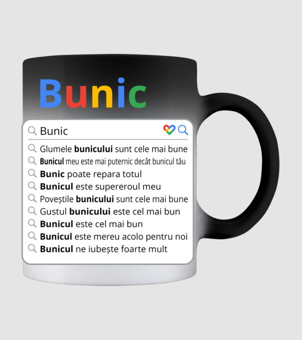 căutare Google Bunic model negru pe tricou