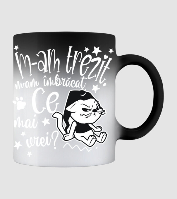 Ce mai vrei? model negru pe tricou