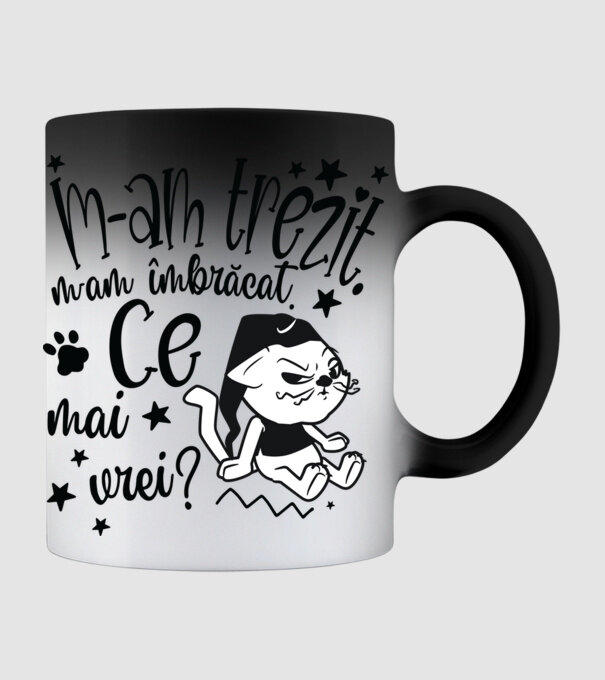 Ce mai vrei? model negru pe tricou