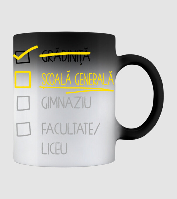 Cheklist educație - grădiniță alb model negru pe tricou