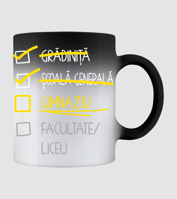 Cheklist educație - Școala primară negru model negru pe tricou