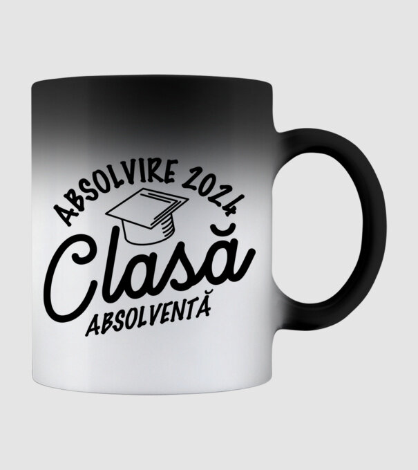 Clasă absolventă model negru pe tricou