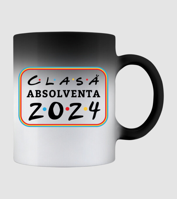 Clasă absolventă friends model negru pe tricou