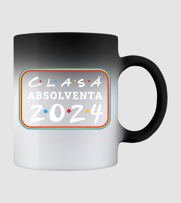 Clasă absolventă friends model negru pe tricou