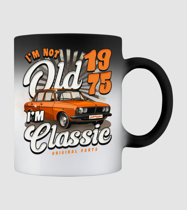 DACIA 1975 model negru pe tricou