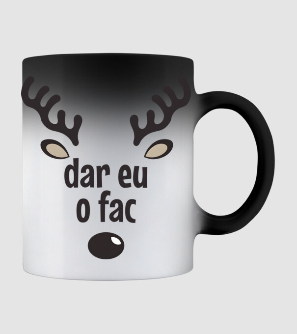Dar eu o fac crăciun chiar căprioară Alb model negru pe tricou
