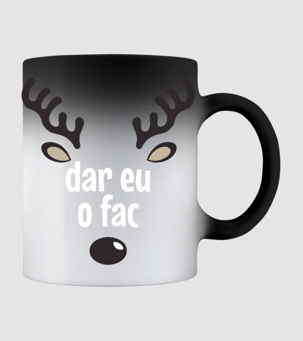 Dar eu o fac crăciun chiar căprioară Negru model negru pe tricou