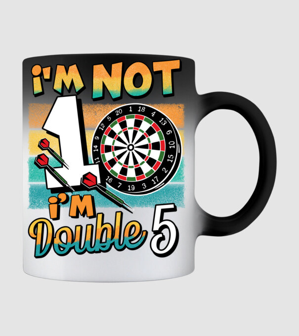 Darts Birthday 10 years old model negru pe tricou