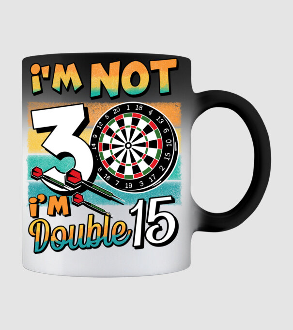 Darts Birthday 30 years old model negru pe tricou