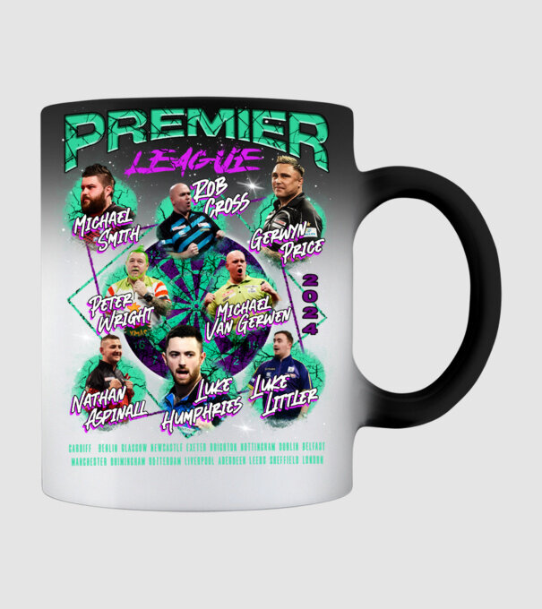 DARTS premier league 2024 model negru pe tricou
