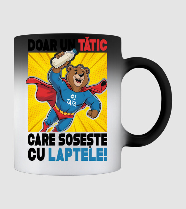 Doar un Tătic Care sosește cu laptele model negru pe tricou