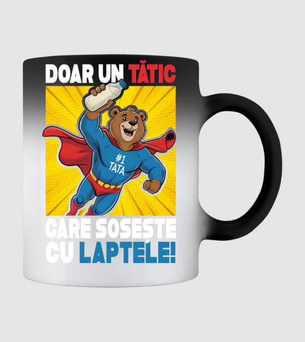 Doar un Tătic Care sosește cu laptele model negru pe tricou
