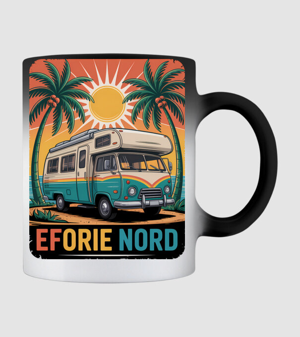 Eforie Nord model negru pe tricou