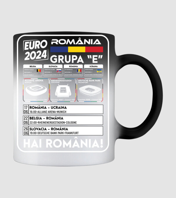 Fotbal Calendar Euro 2024 model negru pe tricou