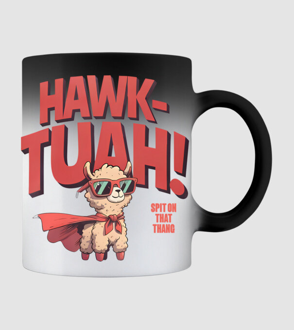 hawk tuah llama spit on that thang model negru pe tricou