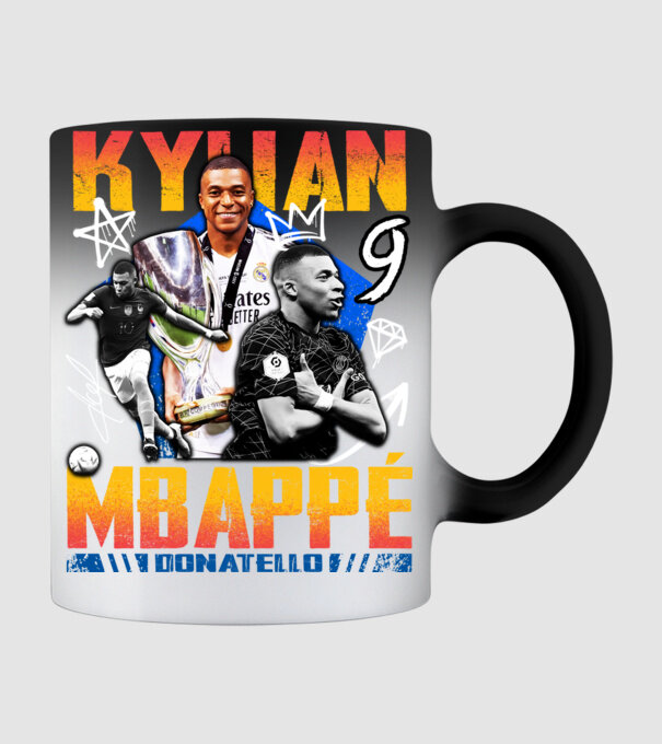 Mbappé tribute model negru pe tricou