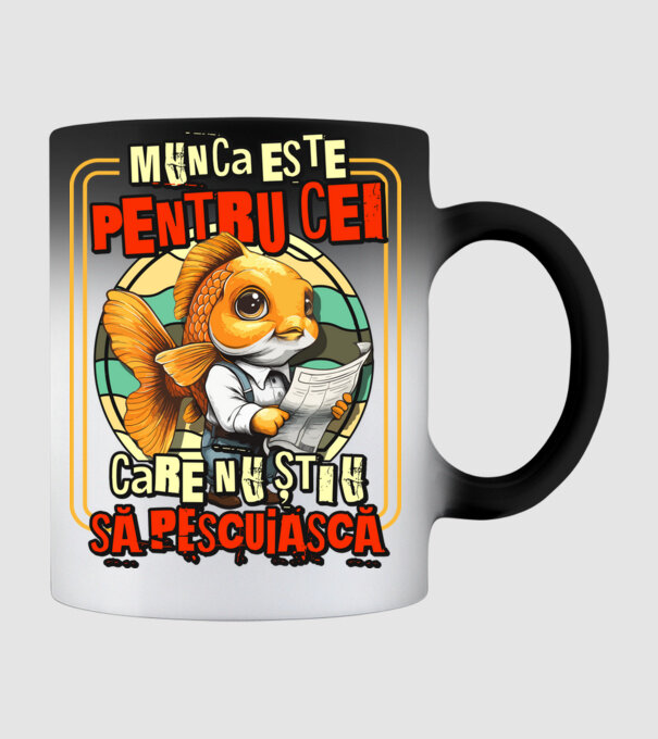 Munca este pentru cei care nu știu să pescuiască model negru pe tricou