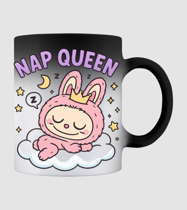 Nap Queen model negru pe tricou