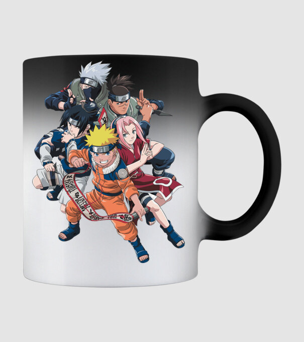 NARUTO model negru pe tricou