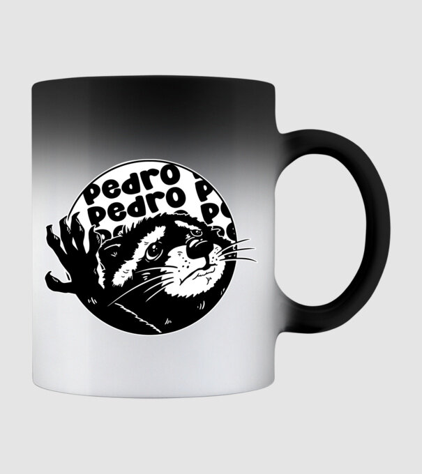 Pedro circle model negru pe tricou