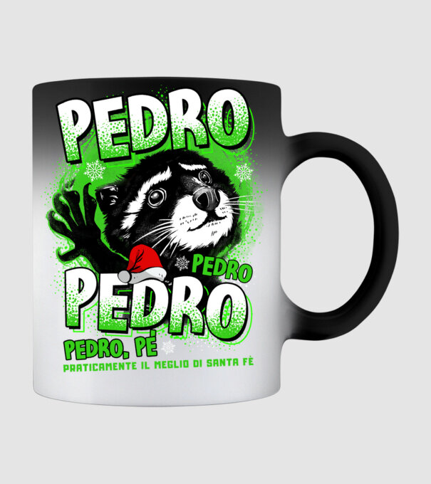Pedro pedro christmas model negru pe tricou