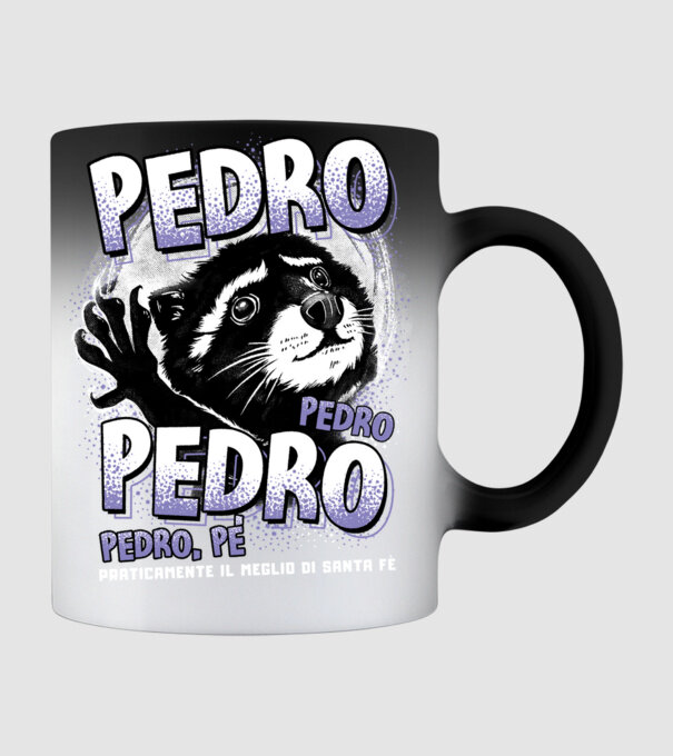 PEDRO PEDRO PEDRO model negru pe tricou