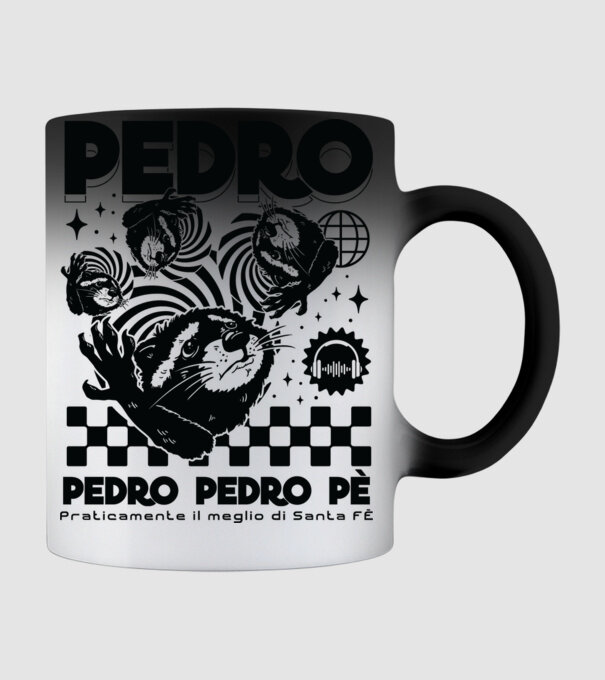 Pedro techno model negru pe tricou