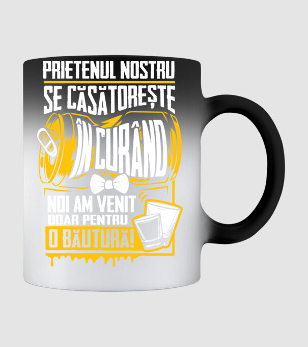 Prietenul nostru se căsătorește în curând model negru pe tricou