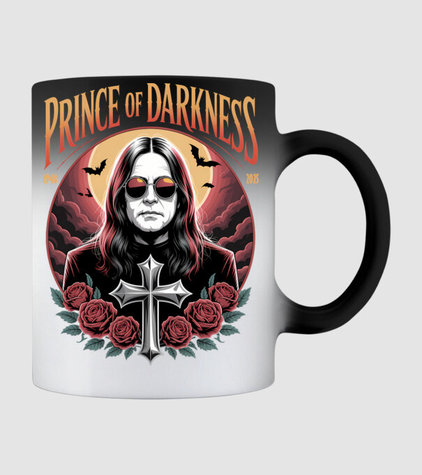 Prince of Darkness model negru pe tricou
