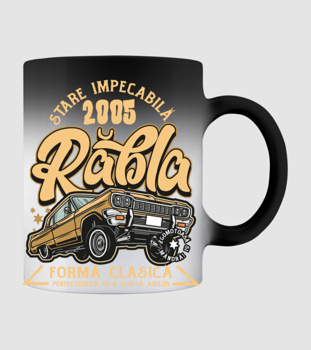 Rablă 2005 model negru pe tricou