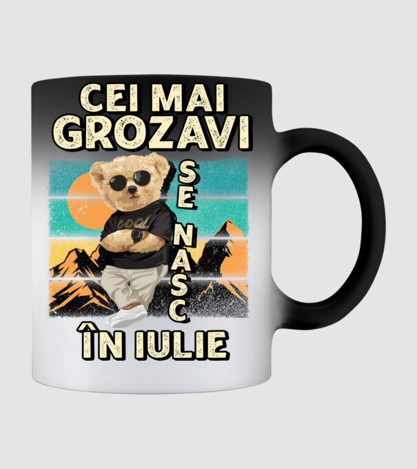 RETRO teddy IULIE model negru pe tricou