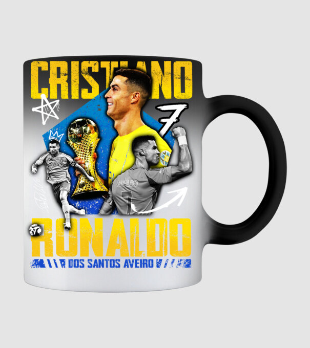 Ronaldo tribute model negru pe tricou