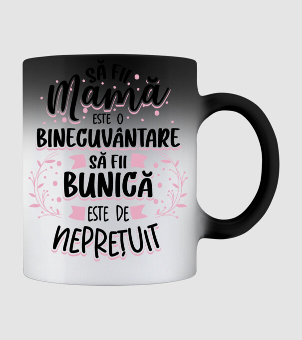 Să fii bunică este neprețuit model negru pe tricou