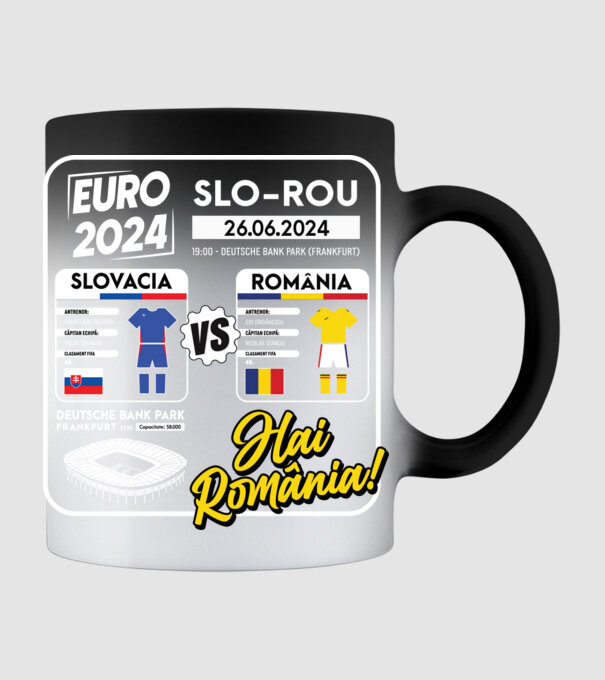 SLO-ROU euro 2024 calendar model negru pe tricou