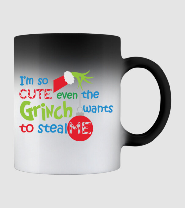 So cute Grinch model negru pe tricou