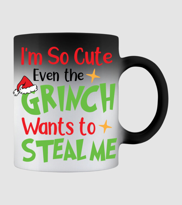 So cute Grinch model negru pe tricou