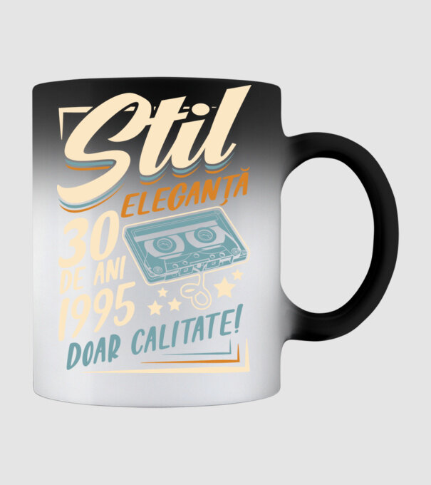 Stil eleganta 1995 model negru pe tricou