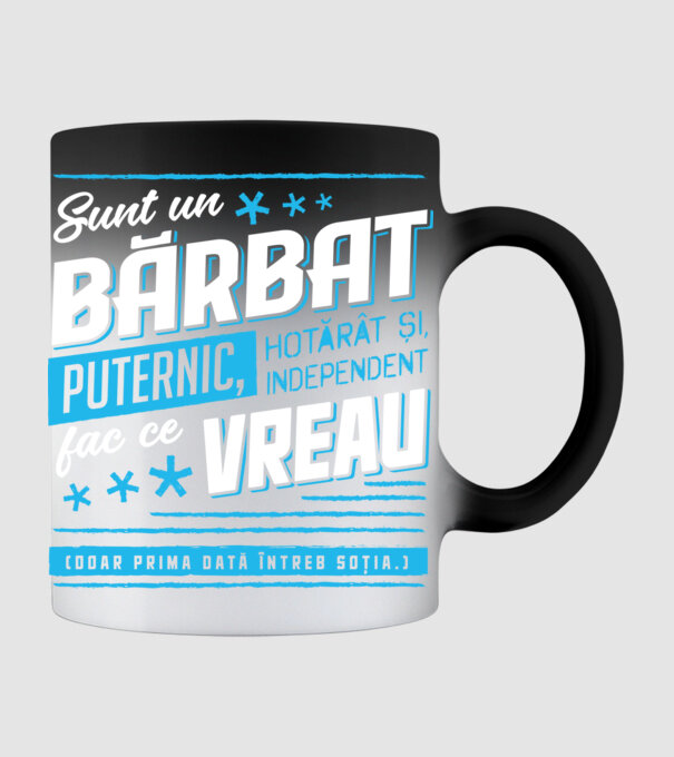 Sunt un bărbat puternic model negru pe tricou