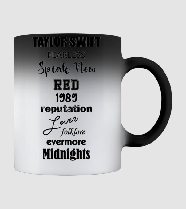 Taylor Swift Eras model negru pe tricou