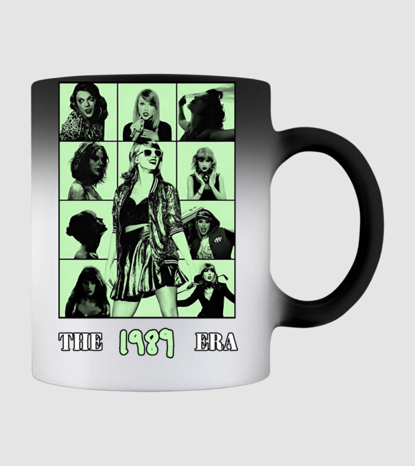 Taylor Swift ERAS green model negru pe tricou