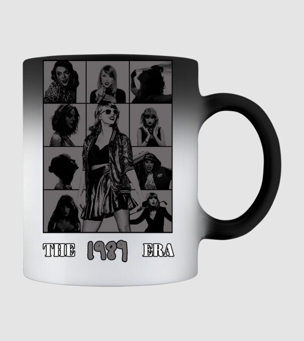 Taylor Swift ERAS grey model negru pe tricou
