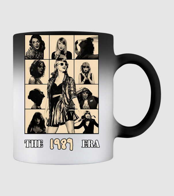Taylor Swift ERAS peach model negru pe tricou