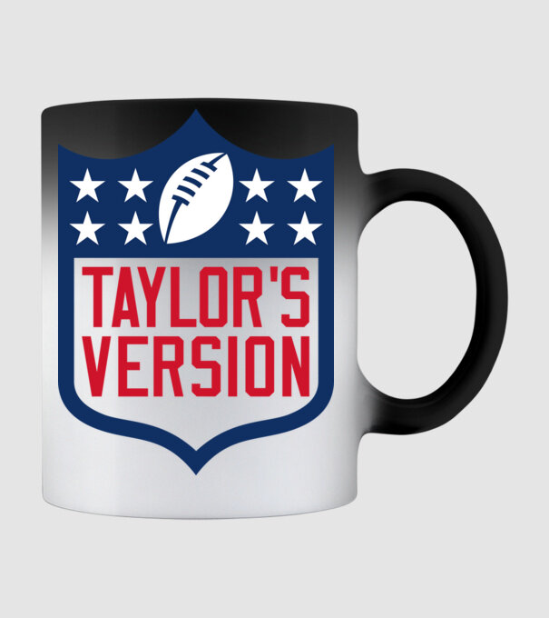 Taylor Swift football logo model negru pe tricou