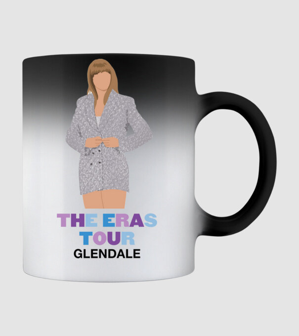Taylor Swift The Eras Tour Glendale 2 model negru pe tricou