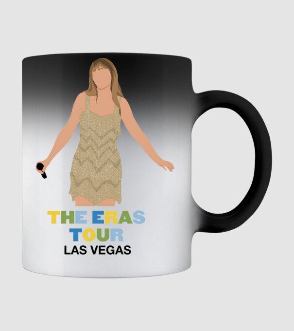 Taylor Swift The Eras Tour Las Vegas model negru pe tricou