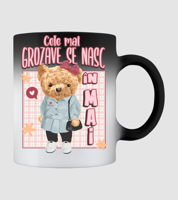 Teddy cele cool girl MAI model negru pe tricou