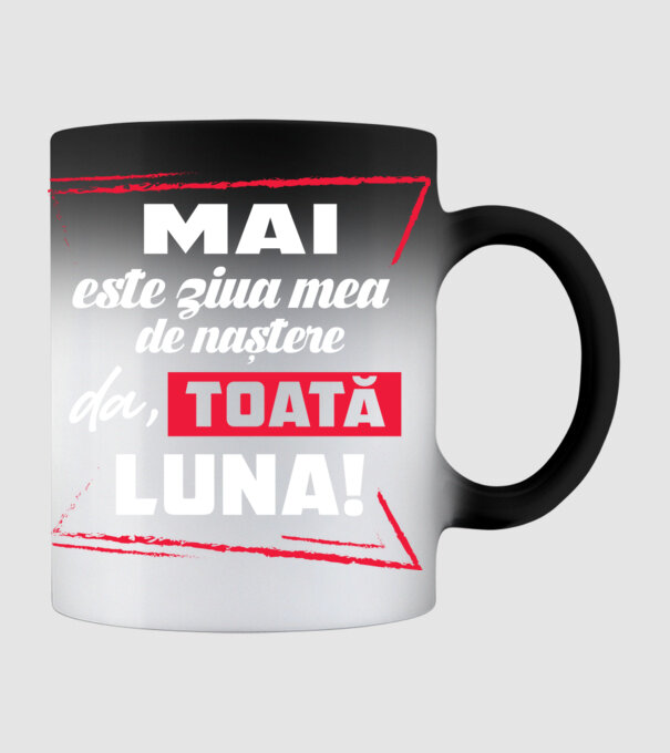 Toată luna MAI model negru pe tricou