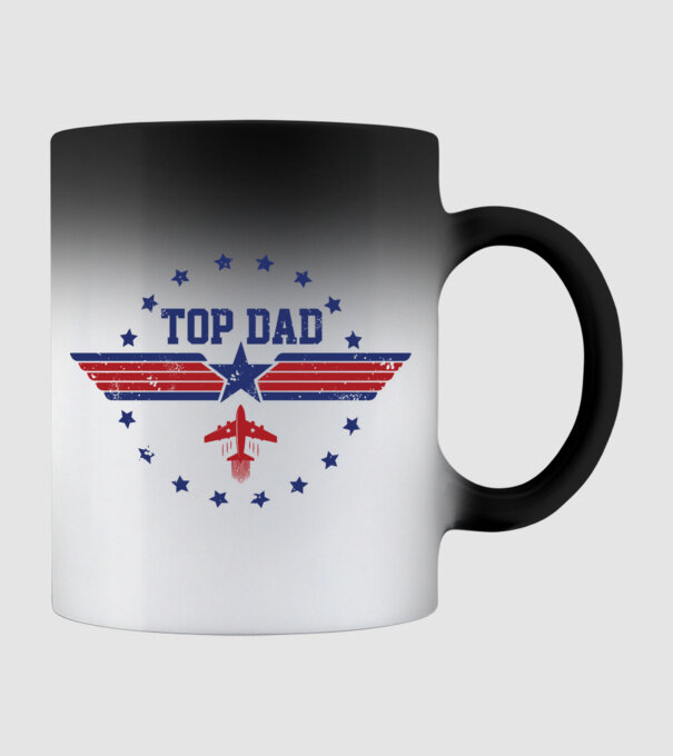 TopDad model negru pe tricou